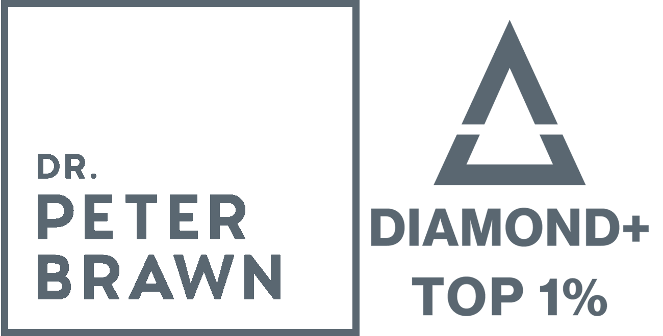 Dr. Peter Brawn Invisalign Diamond+ Top 1% logo - grey